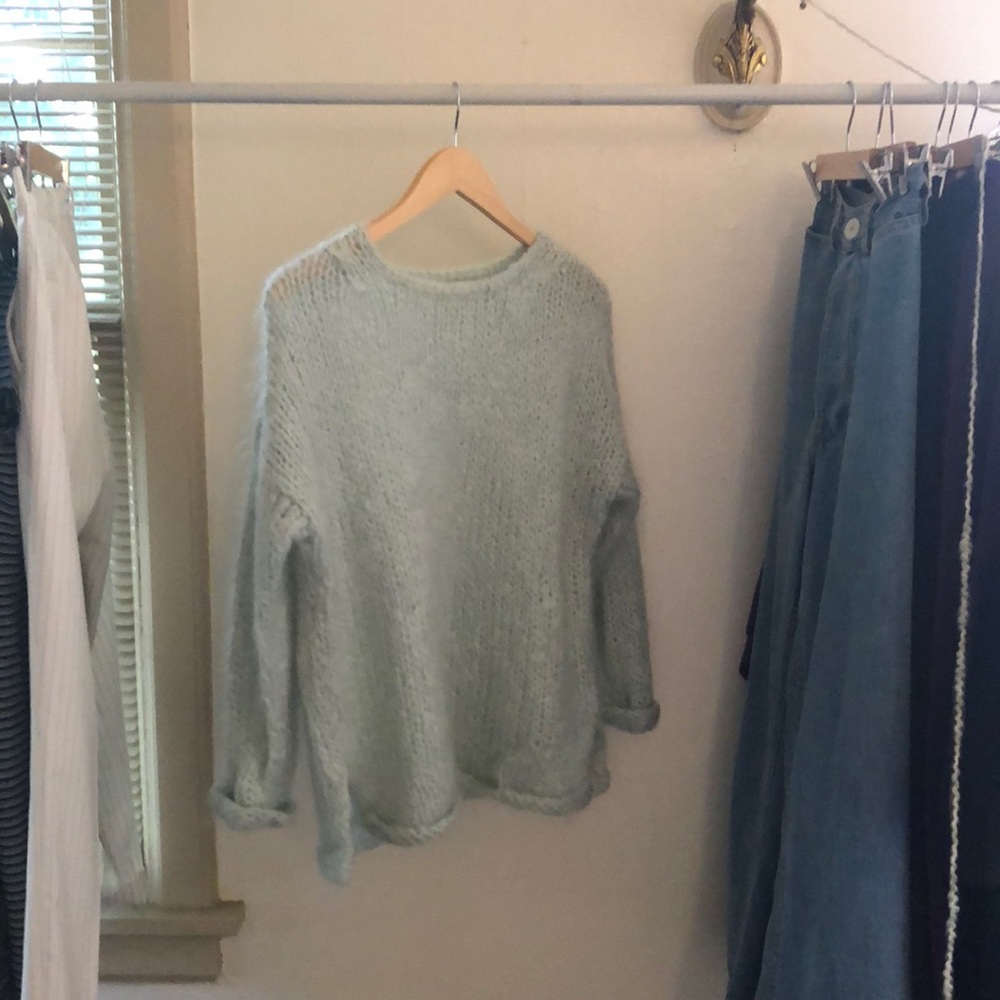 Mint green madewell sweater